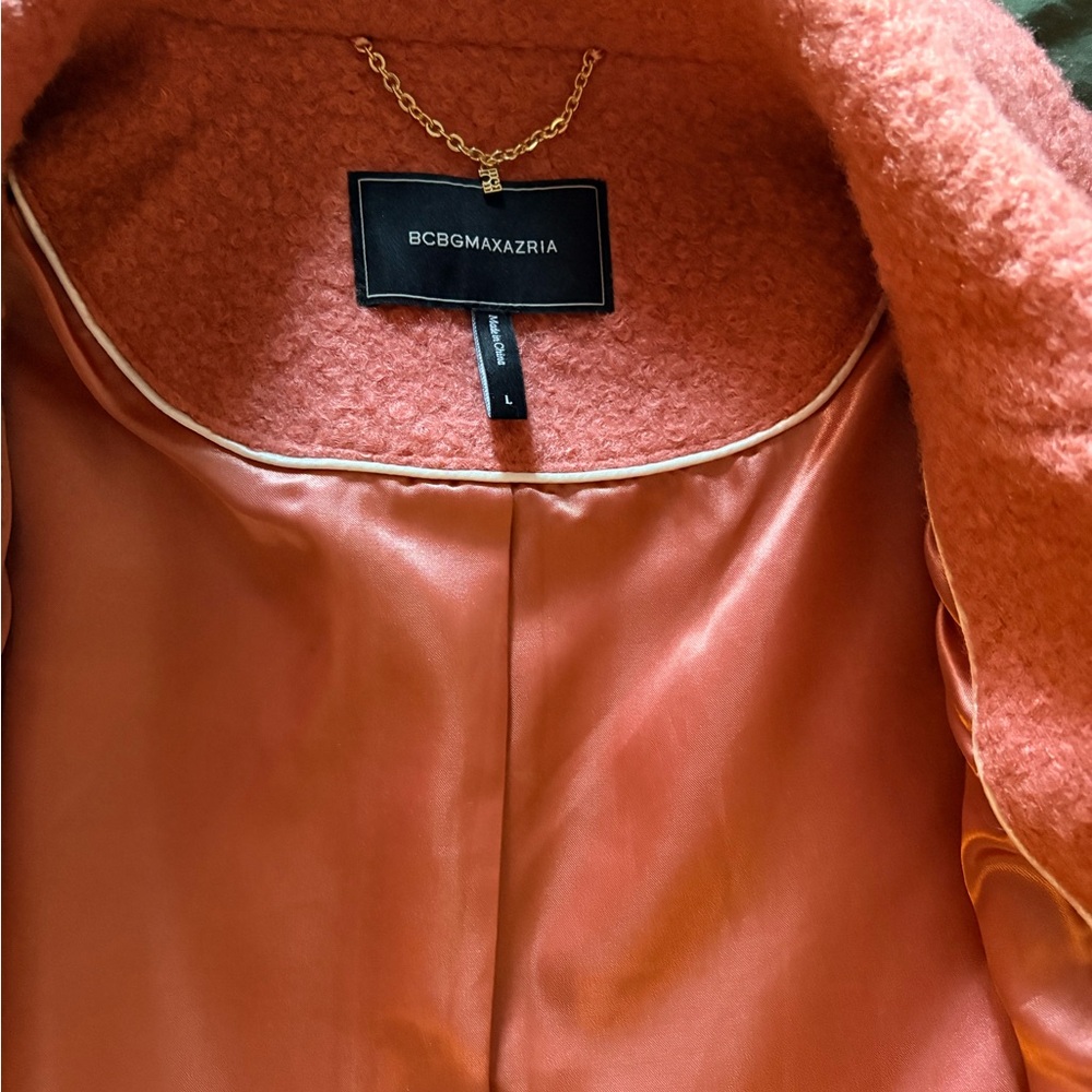 BCBGMaxAzria light mauve pink Pea Coat - Picture 3 of 6